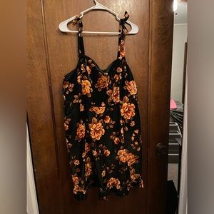 Torrid Velvet Floral Dress